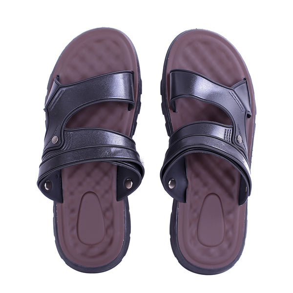 Shipshop Men's Casual Sandals – Waterproof, Non-Slip Beach Shoes with Soft Rubber Sole, Available in Brown and Black, Size 39-45