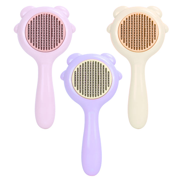 One-Click Pet Grooming Brush - Automatic Hair Removal Cat and Dog Brush