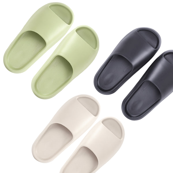 Unisex EVA Platform Slippers with Yeezy-inspired Sole 1.5-3.5cm Height Increase Anti-Slip Beach Sandals
